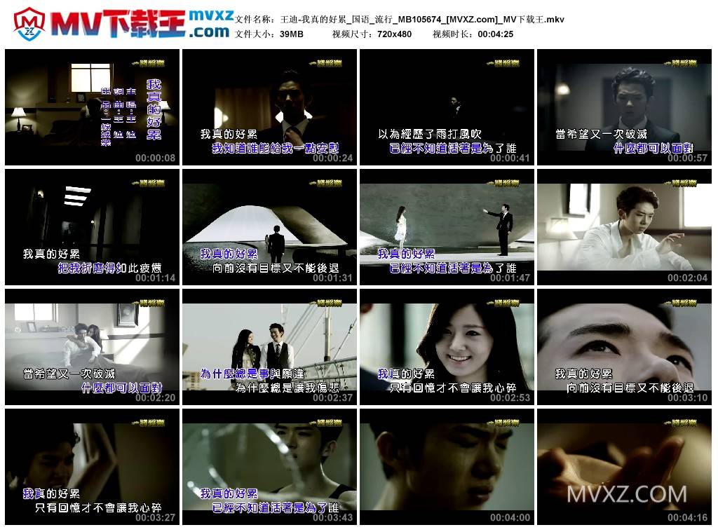 王迪-我真的好累_国语_流行_MB105674